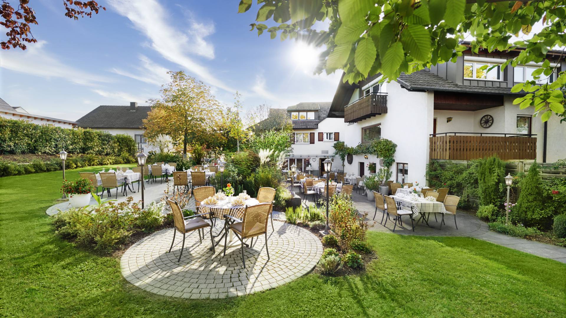 Gartenterrasse im Gasthof Engel Appenweier